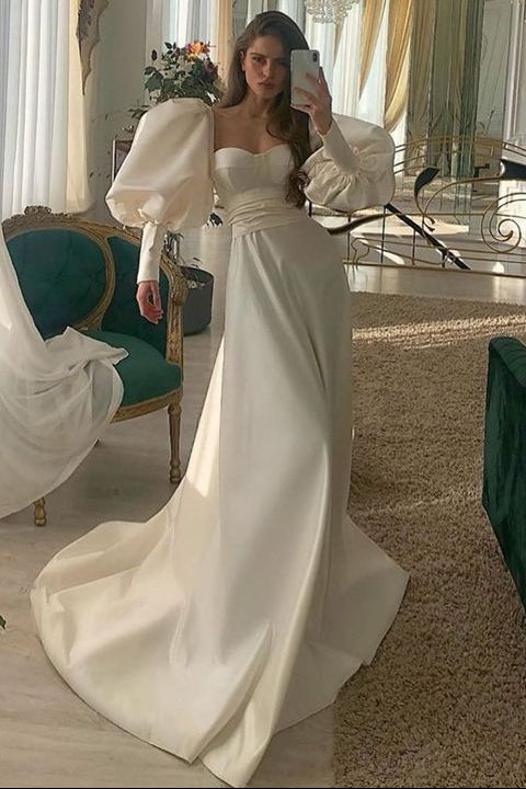 Ivory Fashion Party Prom Dresses Evening Gown Wedding Dress