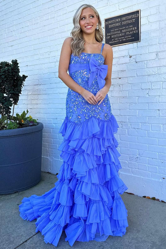 Mermaid Lace Beaded Prom Dresses for Women Evening Gowns
