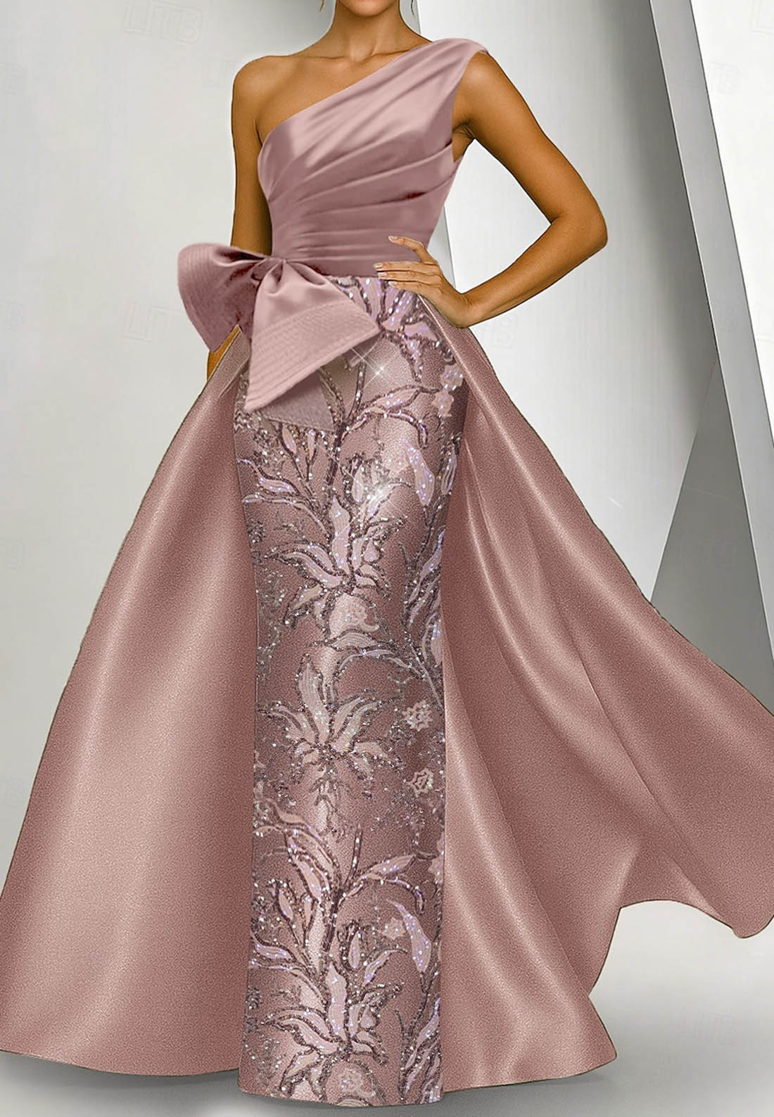 A-Line Sheath Column Floor Length Beaded Eembroidered Formal Dresses Mother of the Bride Dress Evening Gown