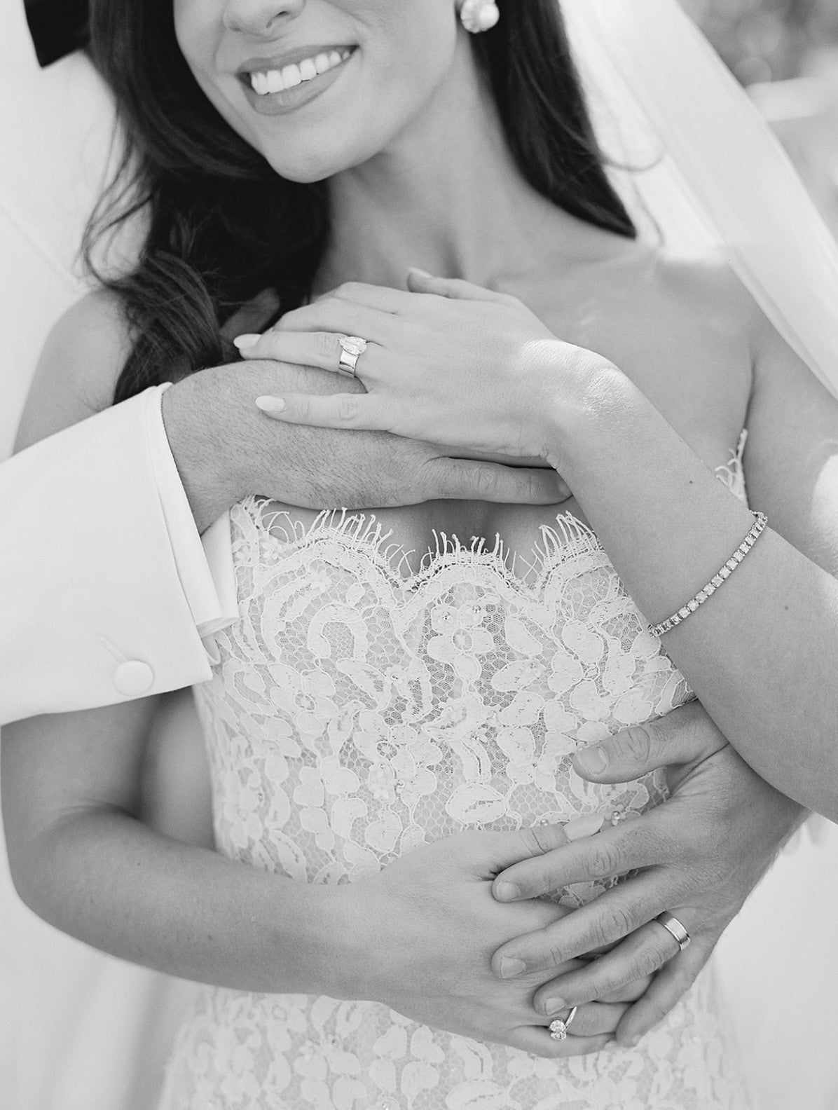 Long White A-line Strapless Lace Sleeveless Wedding Dress