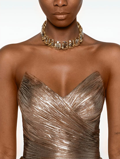 Gorgeous Long Sweetheart Sleeveless Prom Dress With Pleated