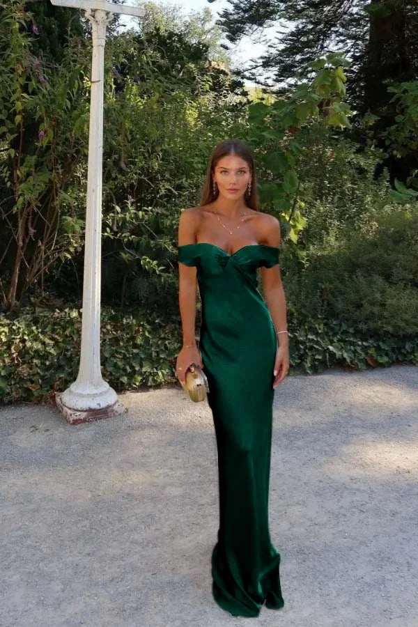 Light Yellow Sweetheart Off-The-Shoulder Prom Dress