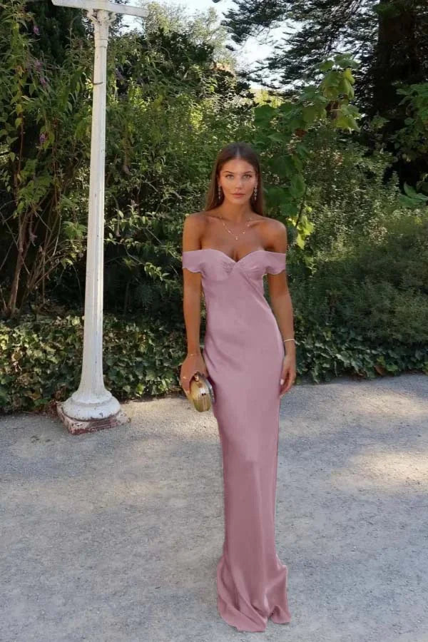 Light Yellow Sweetheart Off-The-Shoulder Prom Dress