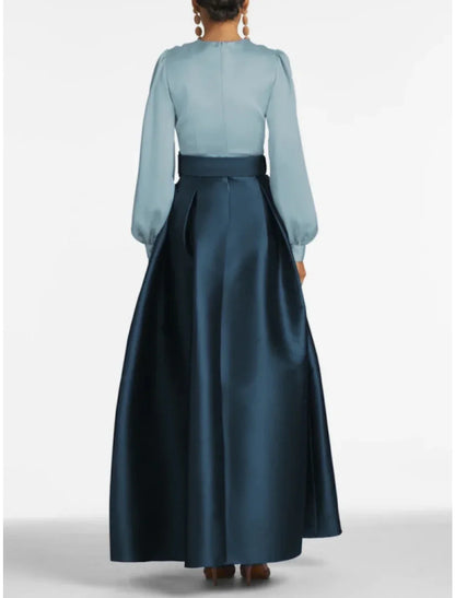 Weitese A-Line Evening Gown High Split Wedding Guest Dress