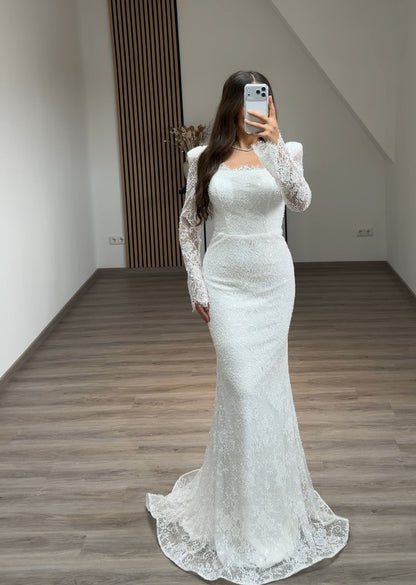 A-Line Off-Shoulder Ruched Sequins Evening Dress