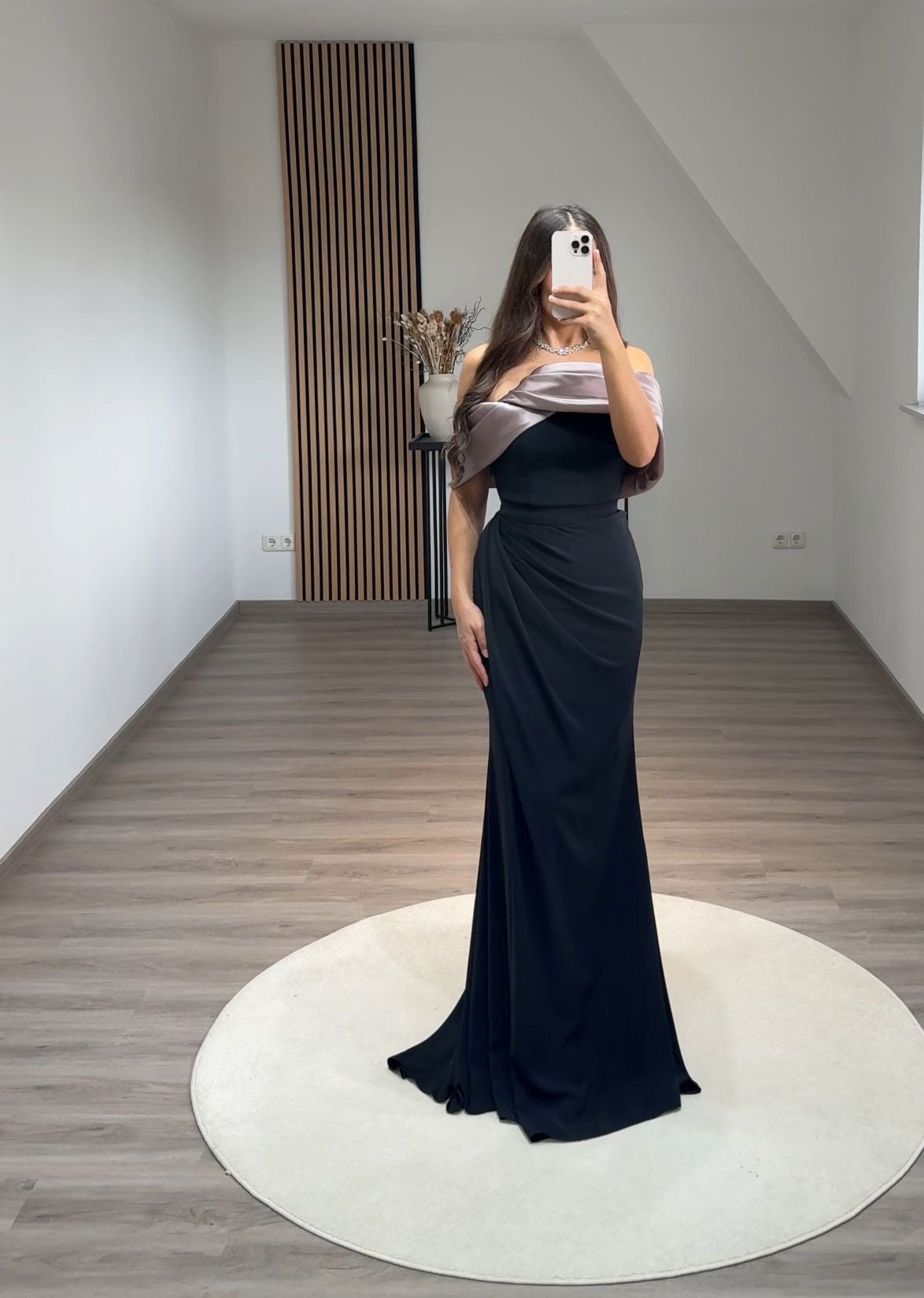 Halter Sleeveless Slit Ruched Evening Dress