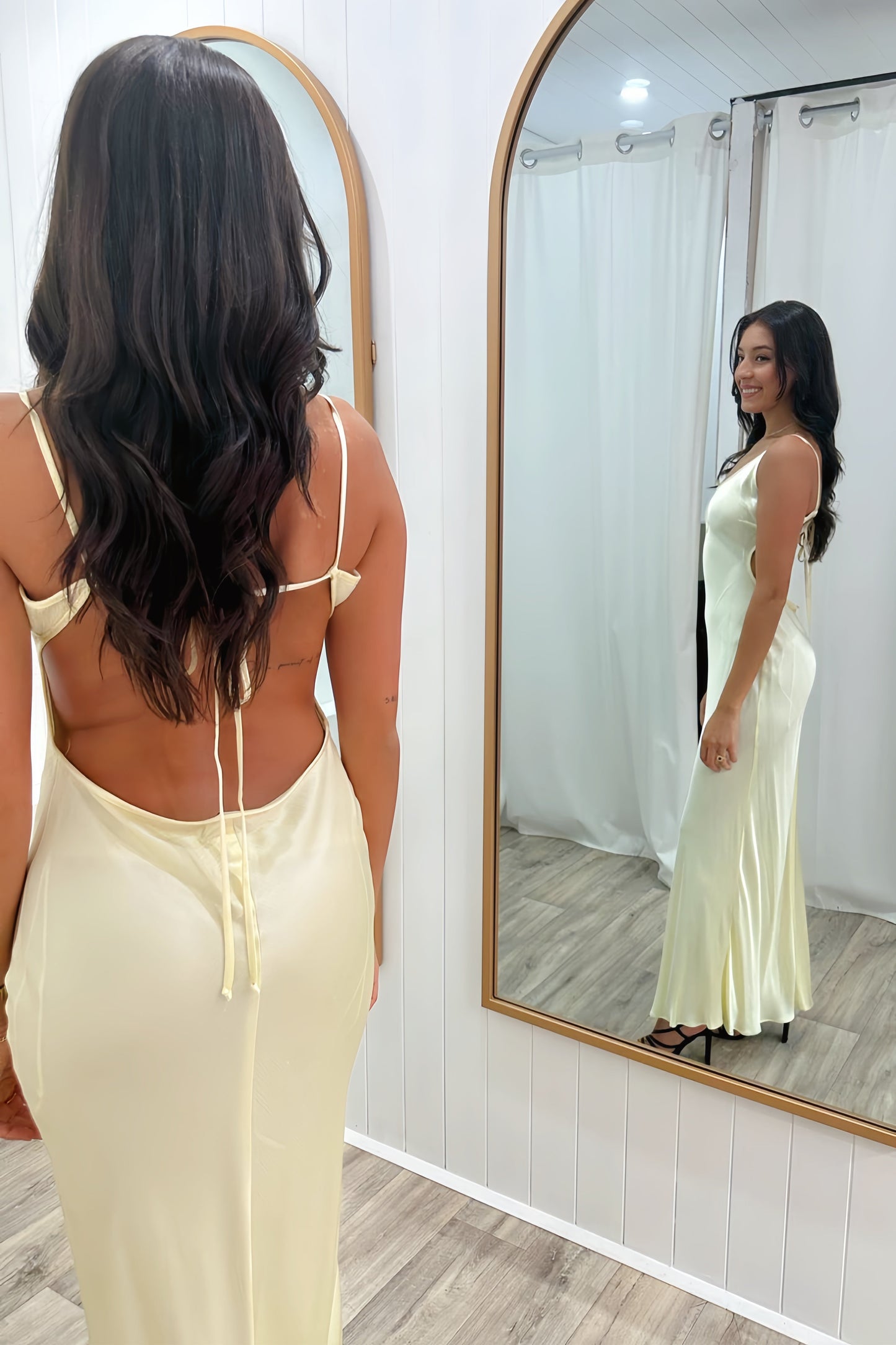 Pink Cut-out Mermaid Long Prom Dress