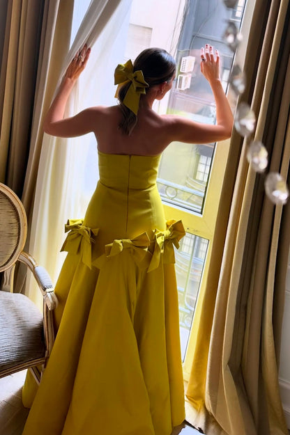 Off-Shoulder Sleeveless Floor-Length Satin A-Line Prom Dress