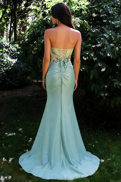 Dusty Green Sweetheart Mermaid Prom Dress