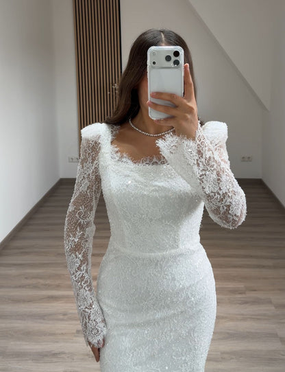 A-Line Off-Shoulder Ruched Sequins Evening Dress