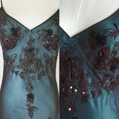 Elegant Spaghetti Straps Chiffon Prom Dress