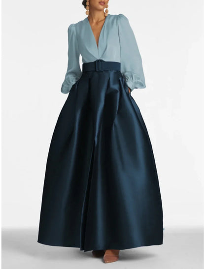 Weitese A-Line Evening Gown High Split Wedding Guest Dress