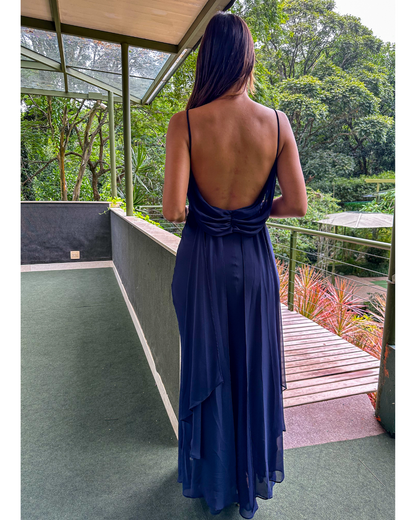 Simple Yellow Wedding Guest Dress Chiffon Evening Dress