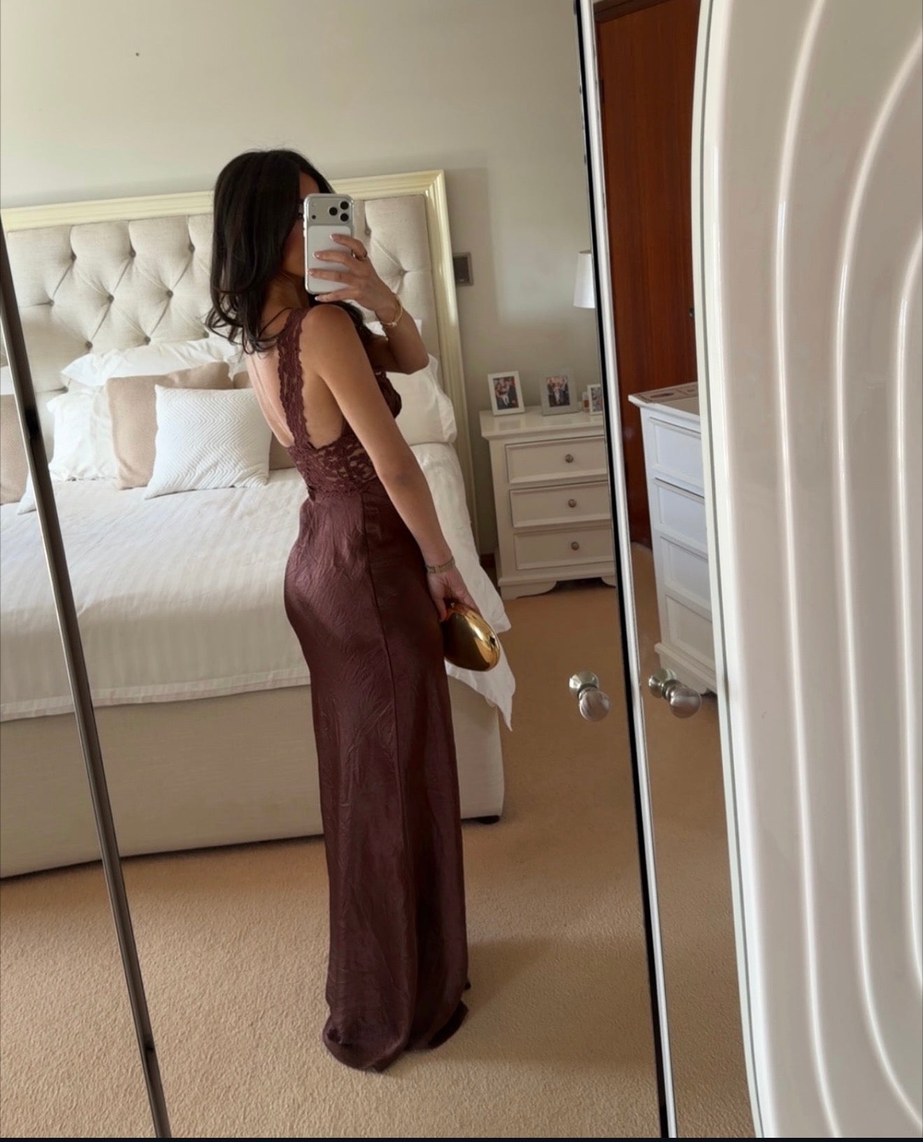 Luxury Chocolate Satin Mermaid Dress