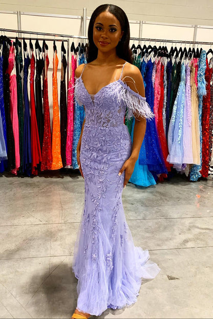 Gorgeous Mermaid Spaghetti Straps Prom Dress With Appliques