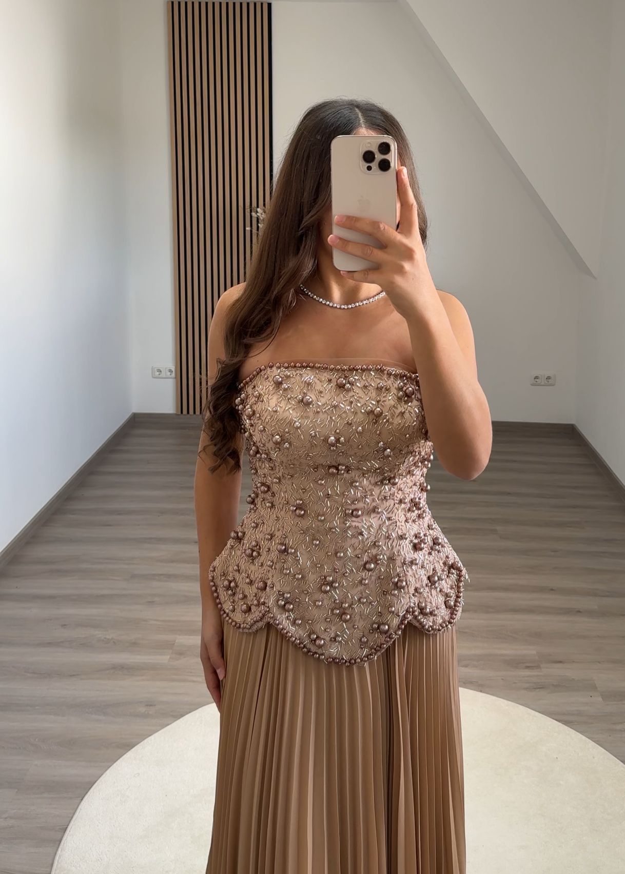 A-Line Off-Shoulder Long Sleeves Appliques Evening Dress