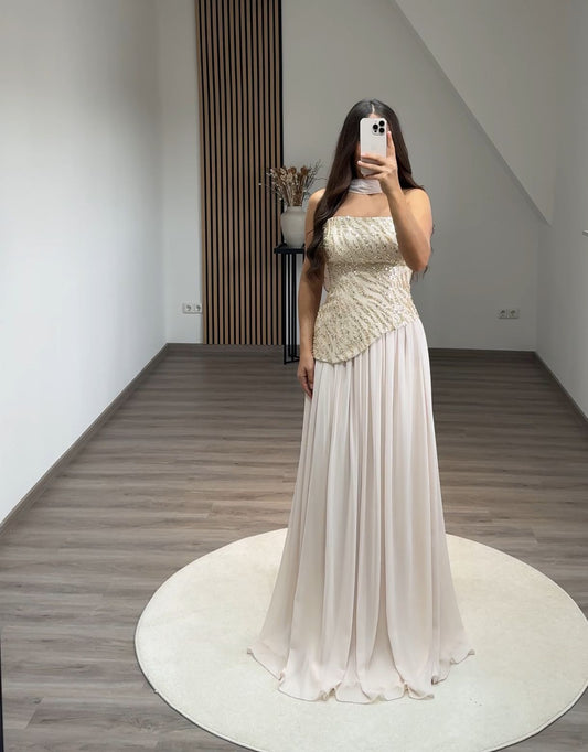 Sweetheart Corset Tulle Evening Dress