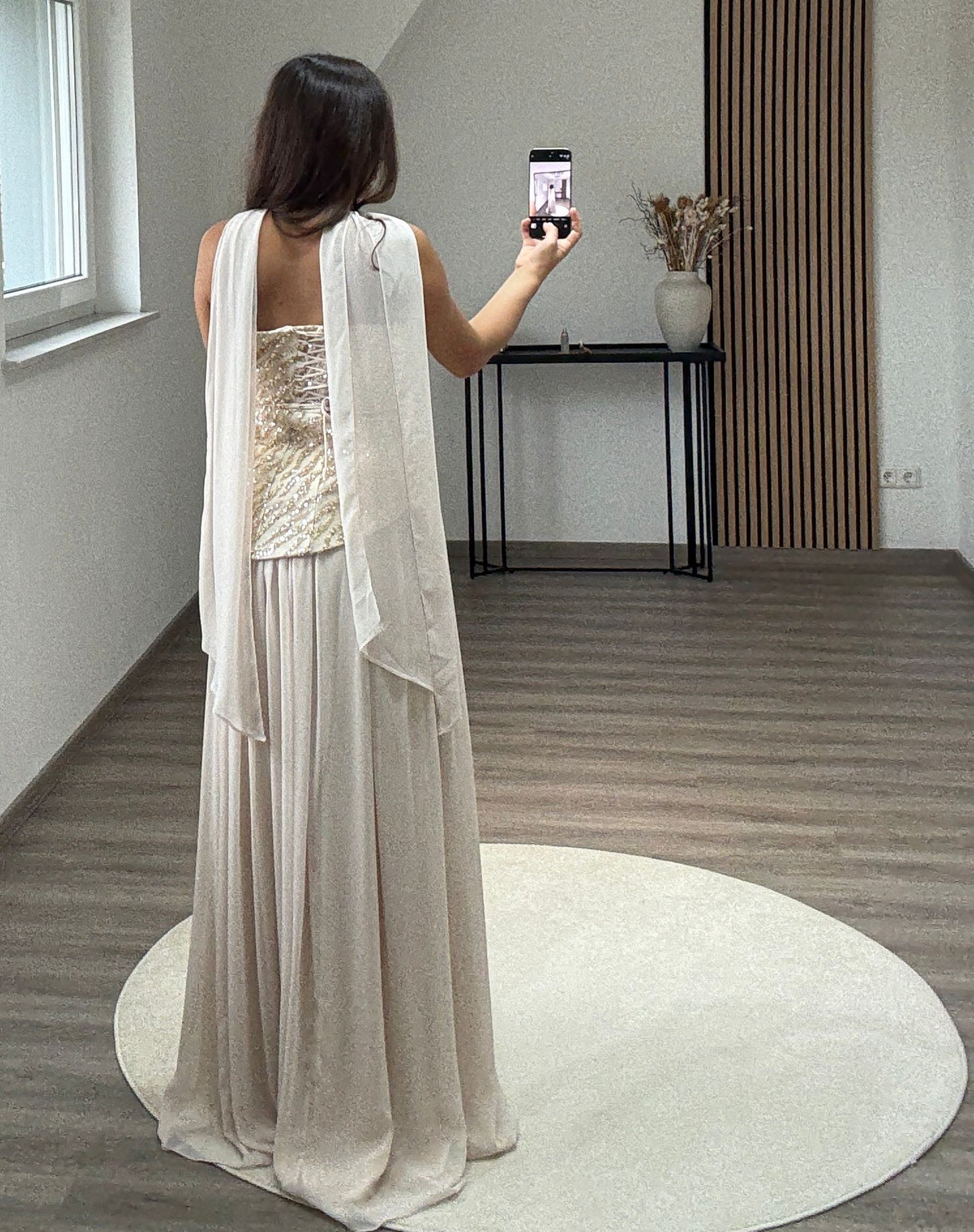 Sweetheart Corset Tulle Evening Dress