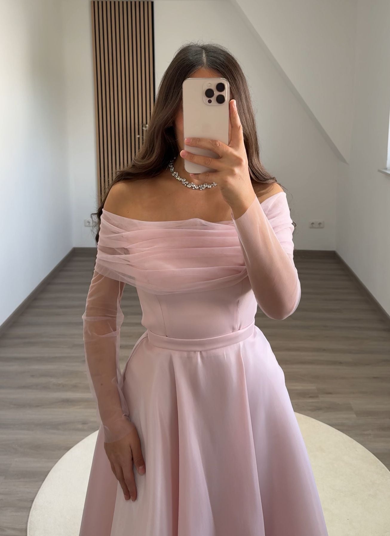 A-Line Off-Shoulder Evening Dress