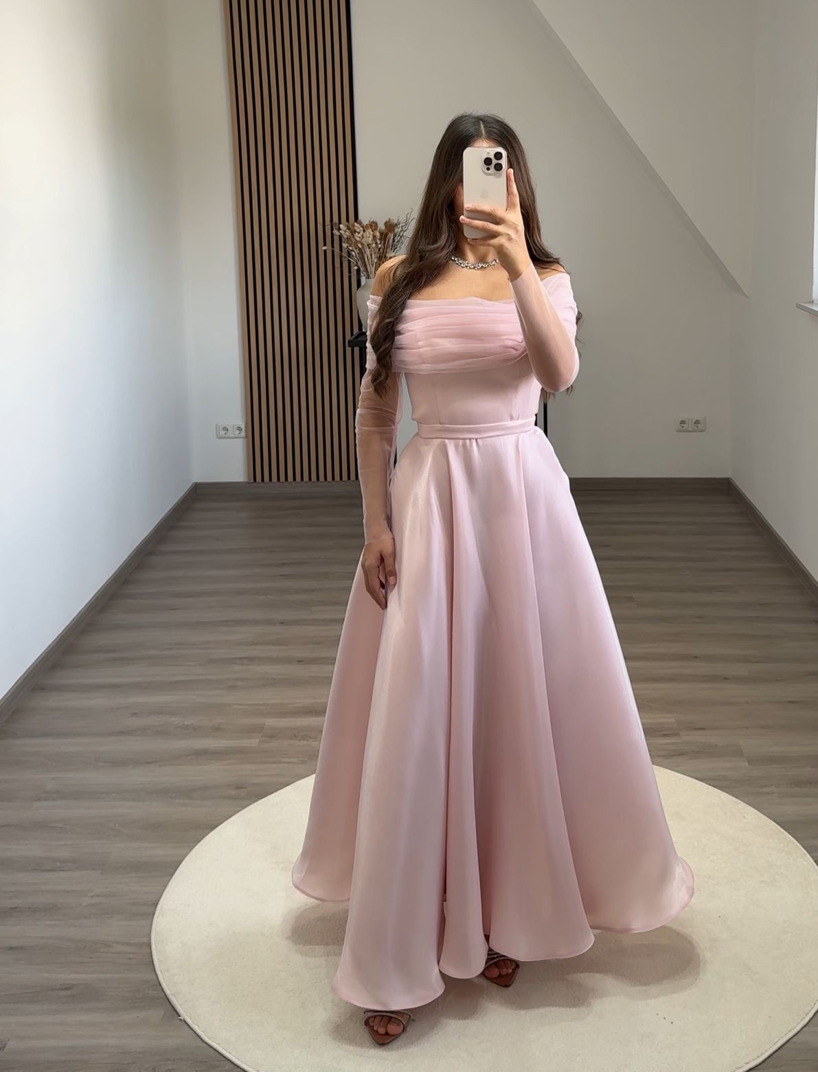 A-Line Off-Shoulder Evening Dress