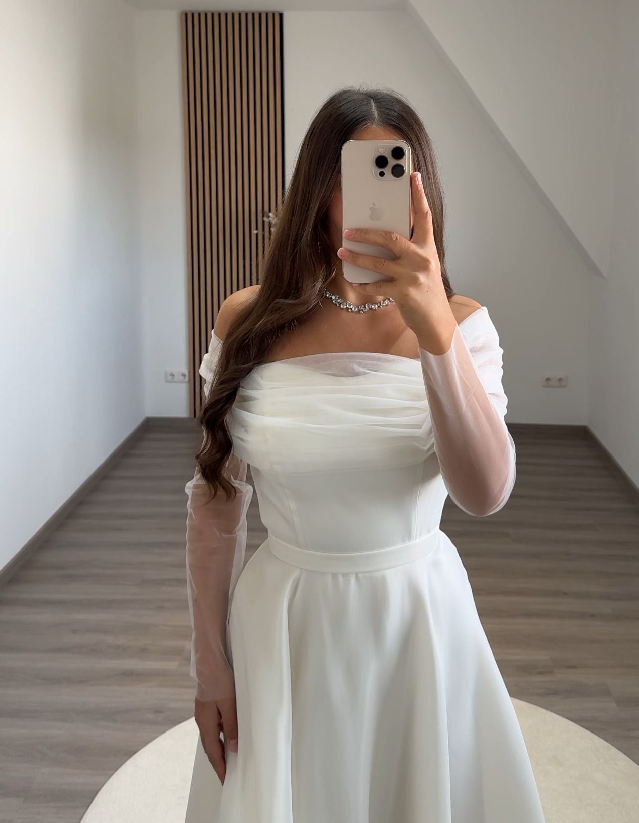 A-Line Sleeveless Strapless Evening Dress