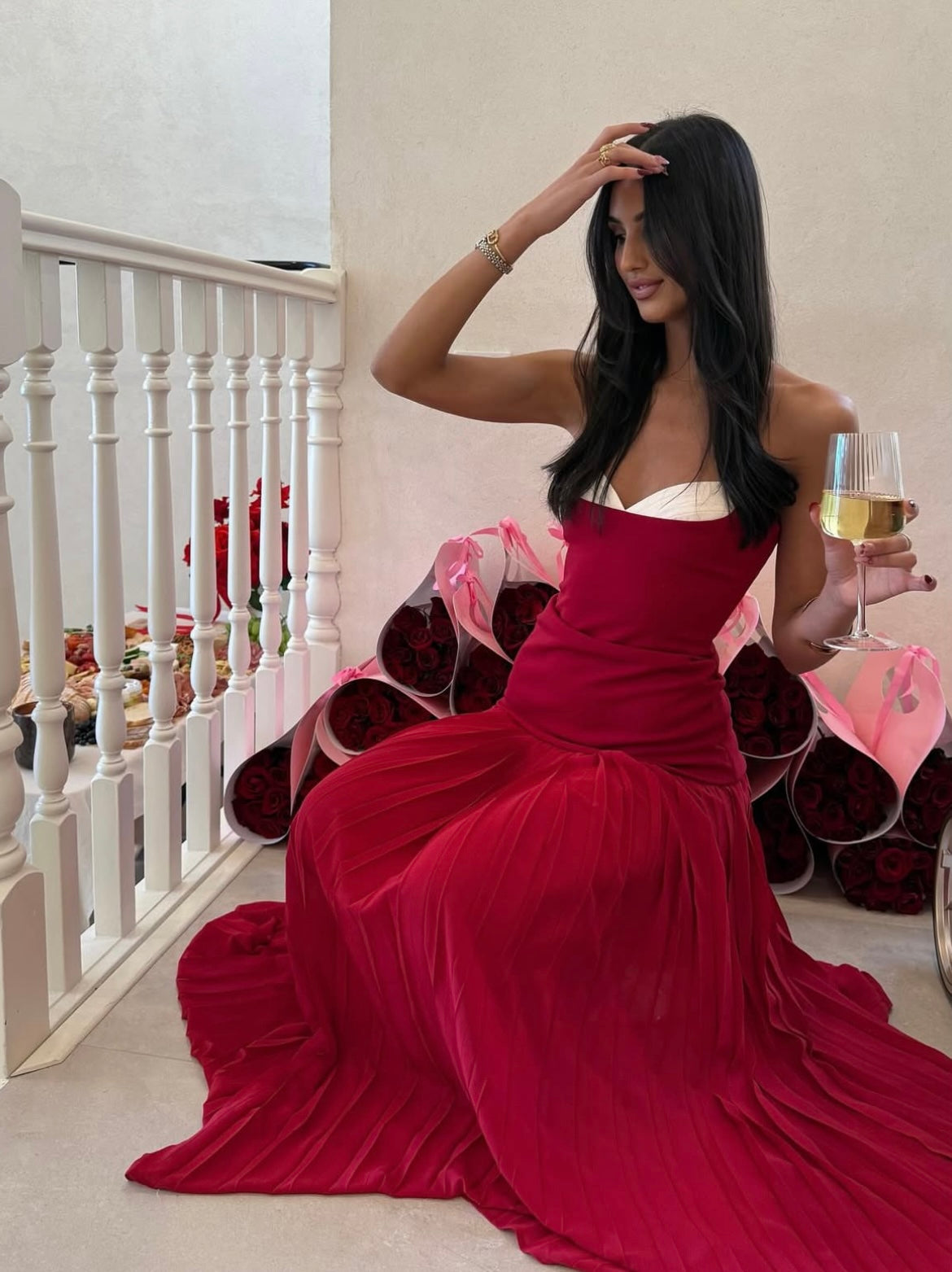 Elegant Sweetheart Column Prom Dress