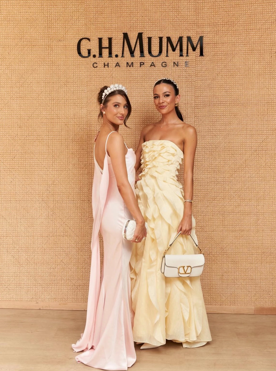 Light Yellow Tube Top Ruffles Column Prom Dress