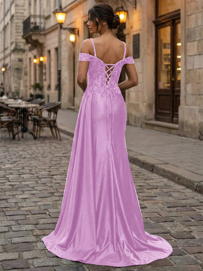 Emerald Green Beaded Corset Satin Long Prom Dress