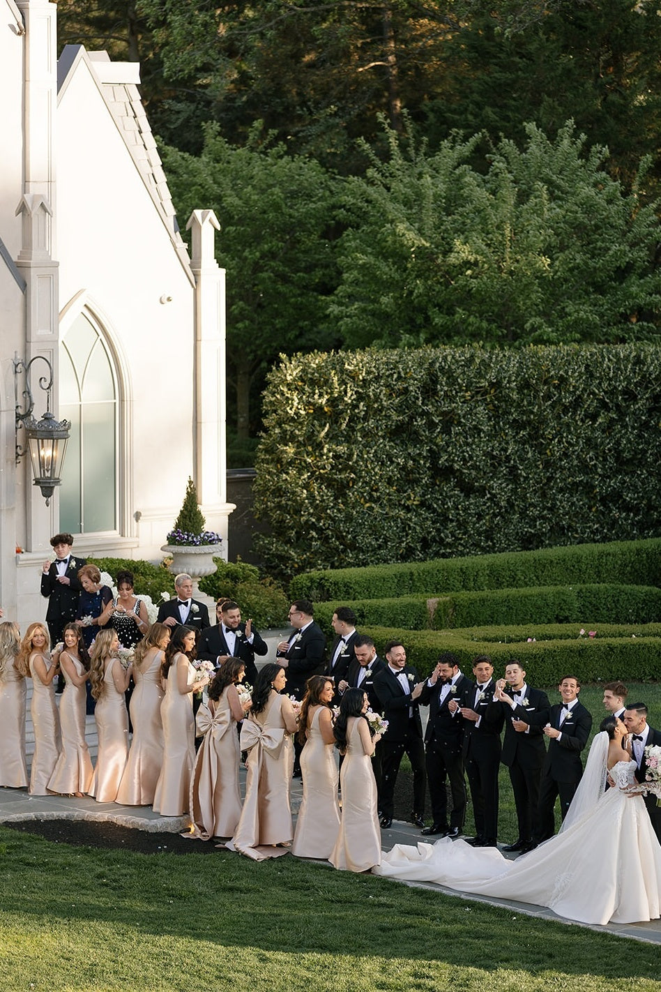 Long Sleeve Wedding Dress Off the Shoulder Beaded Lace Appliques Bridal Gown