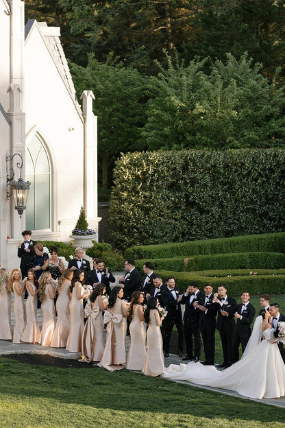 Long Sleeve Wedding Dress Off the Shoulder Beaded Lace Appliques Bridal Gown