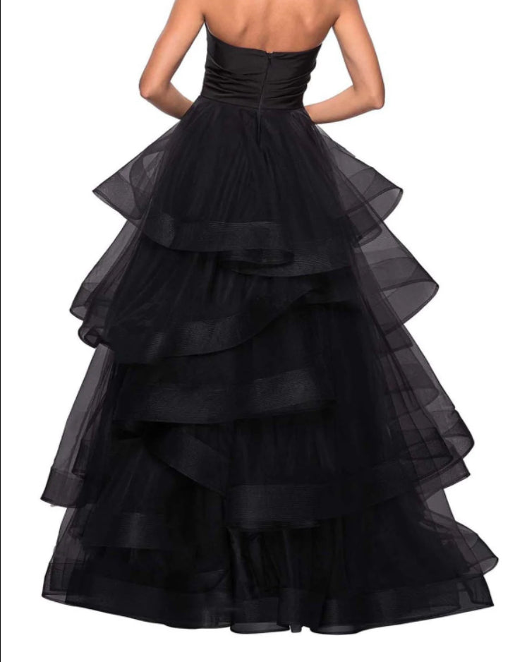 A-Line Sweetheart Ruffles Ball Gown Prom Dress