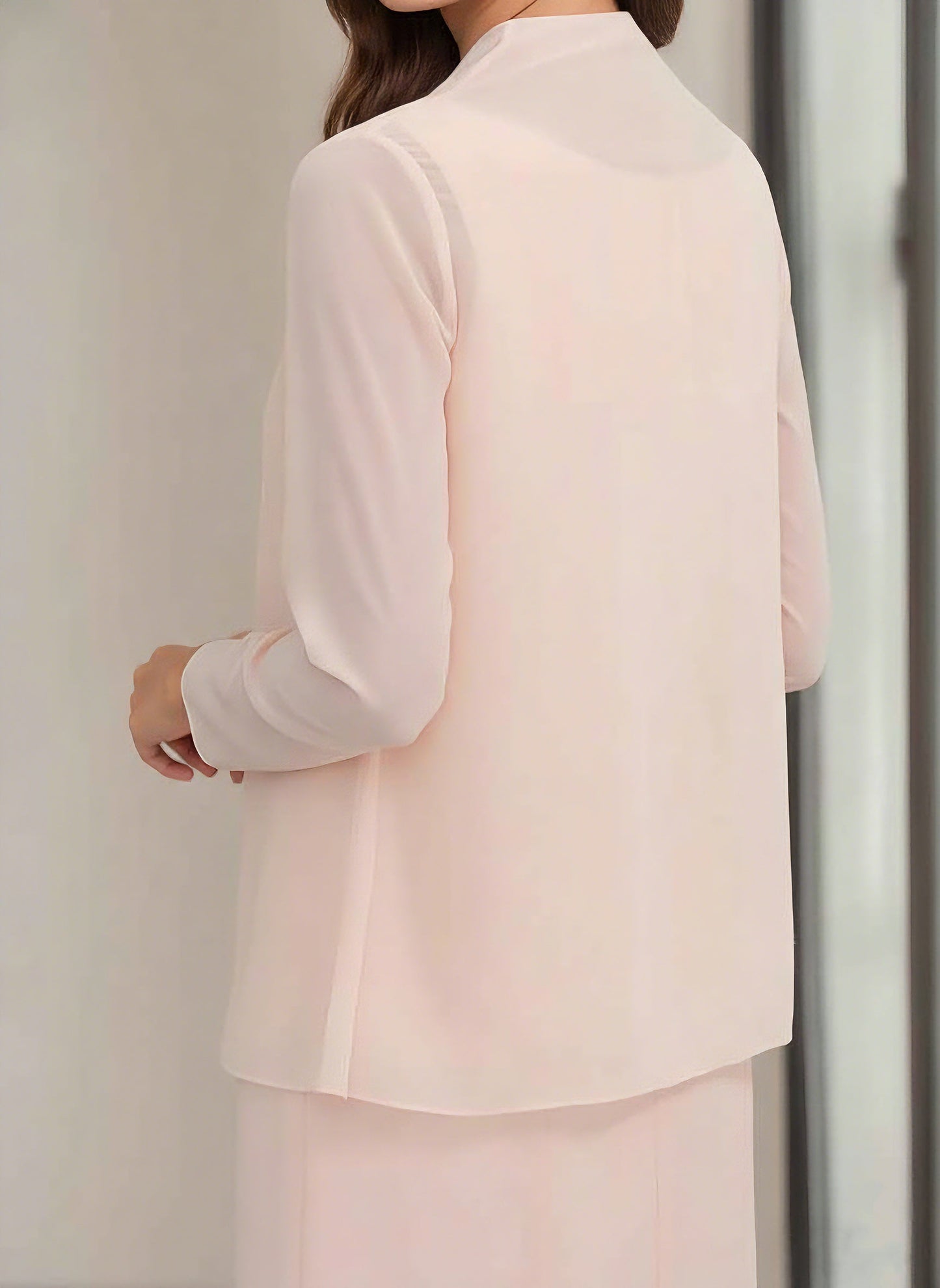 Column Jewel Neck Tea Length Mother of the Bride Dress
