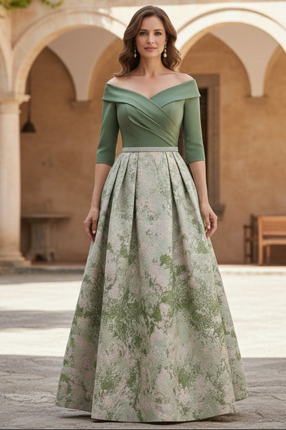 Princess Off-the-Shoulder Mother of the Bride Dress