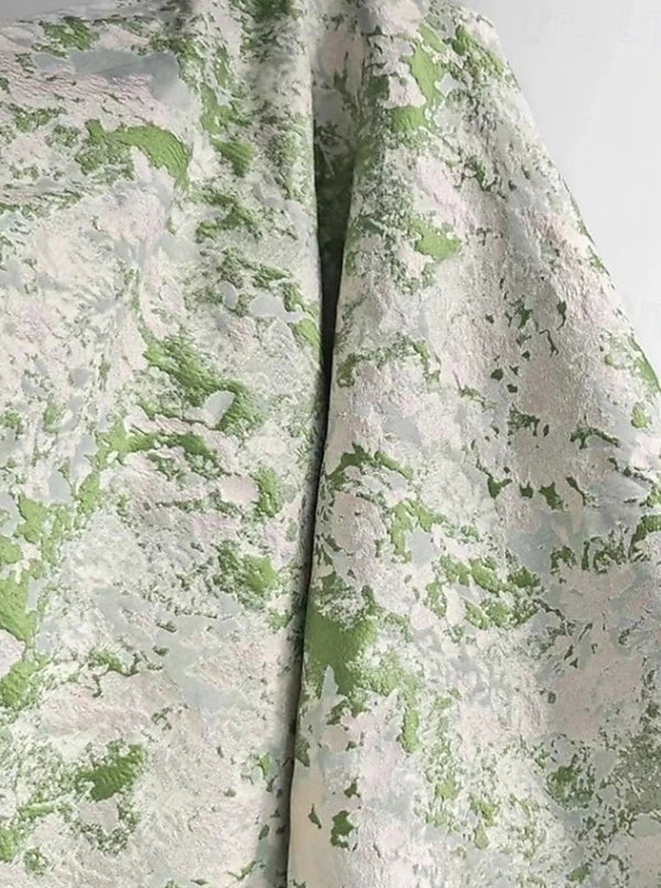 Scoop Jacquard Mother of the Bride Dresses Ankle-Length Short Sleeves Pleats