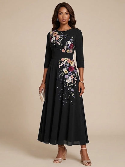 Scoop Chiffon Mother of the Bride Dresses