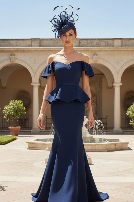V-Neck Stretch Satin Mother Of The Bride Dresses