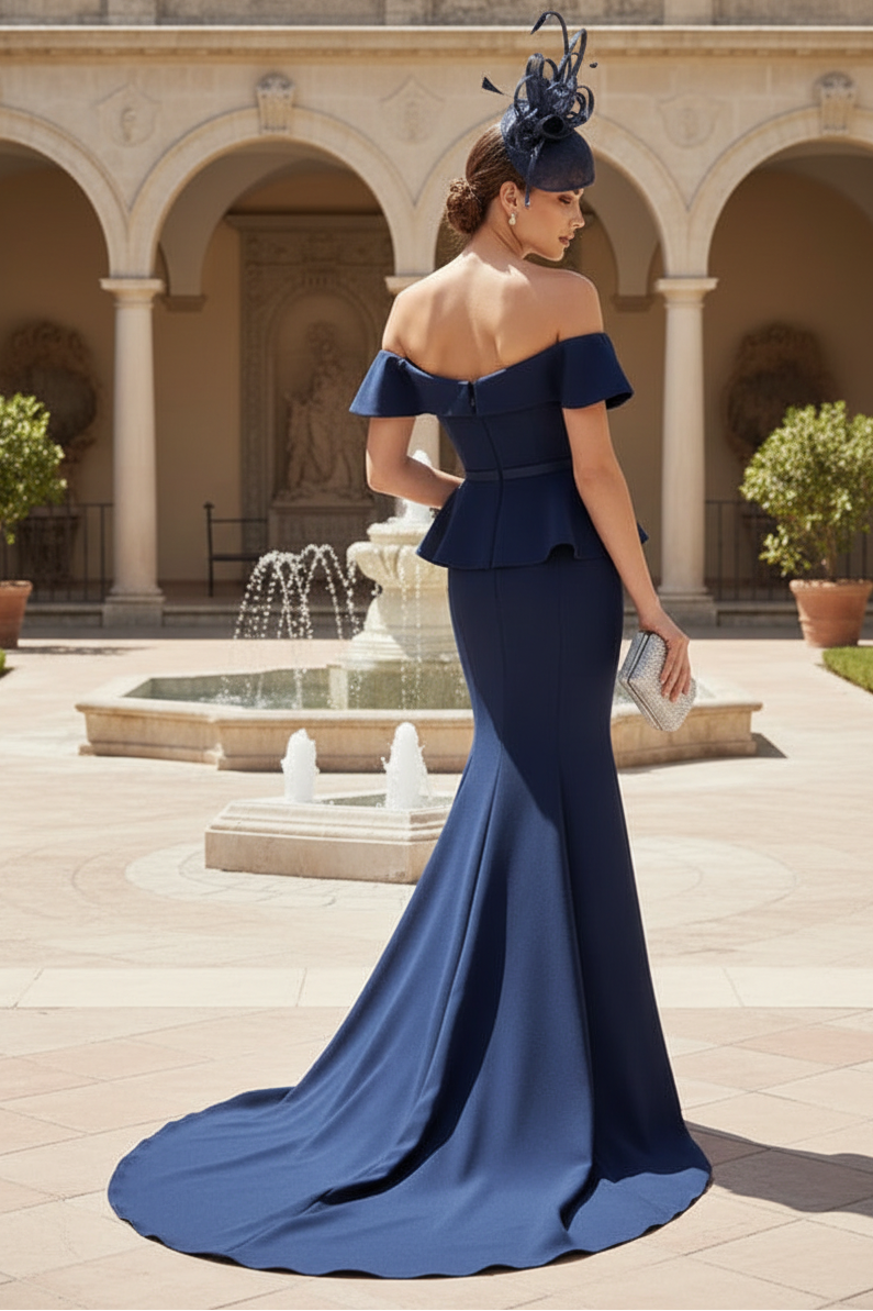 V-Neck Stretch Satin Mother Of The Bride Dresses