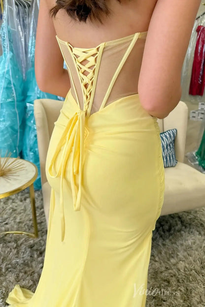 Trumpet Prom Dress Corset Formal Dress