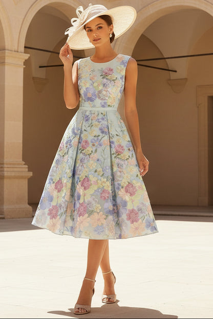 Princess V-Neck Lace Floral Cocktail Dresses