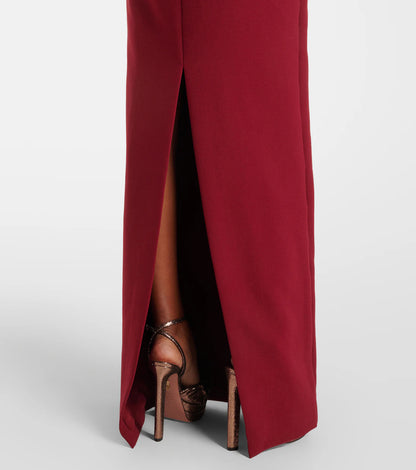 Luxury Floor Length Long Sleeves Formal Gown Elegant Evening Dress