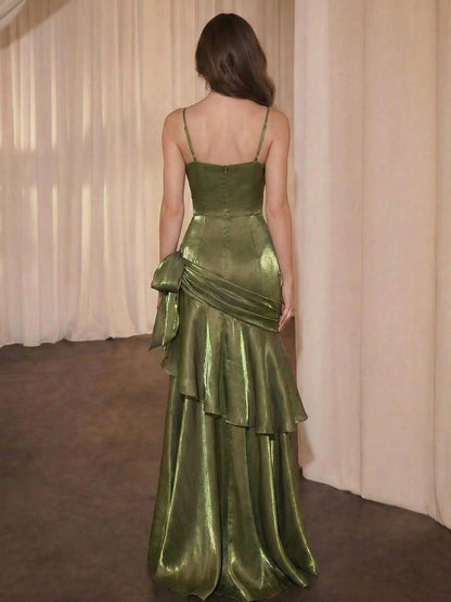 Princess Strapless Sleeveless Floor-Length Evening Dress