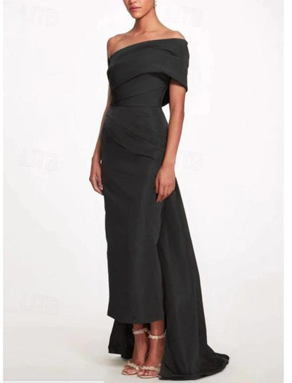 One-Shoulder Sleeveless Ankle-Length Mother Of The Bride Dress