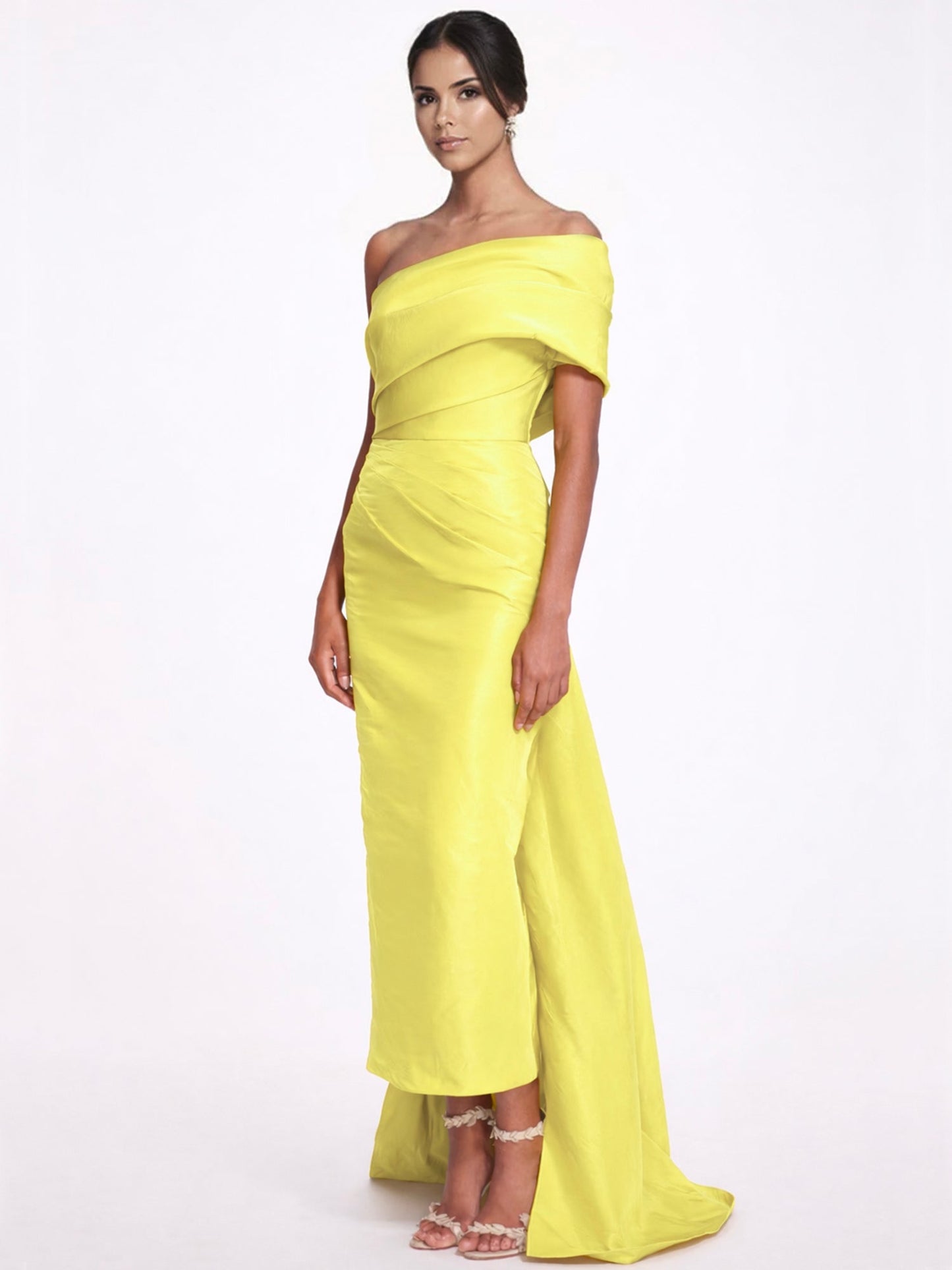 One-Shoulder Sleeveless Ankle-Length Mother Of The Bride Dress