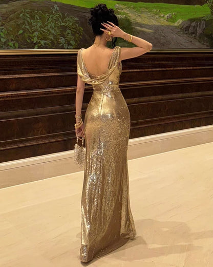 Mermaid Sequins Evening Dress Formal Dress