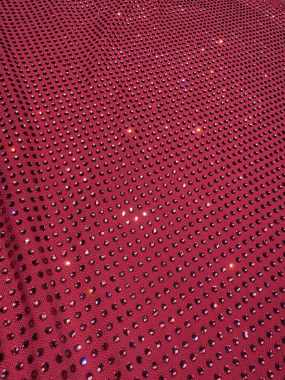 Sparkle Rhinestone Evening Dress Hot-Fix Process