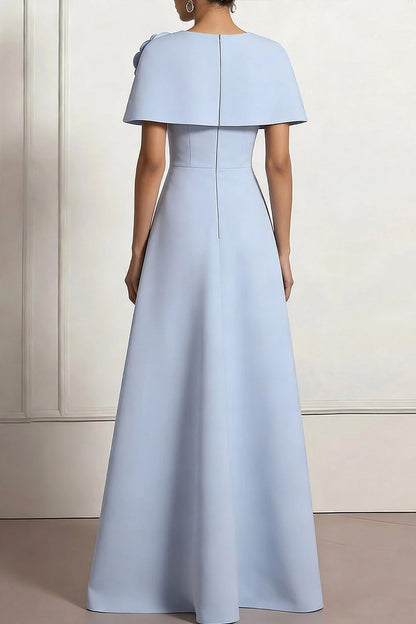 Elegant A-Line Gown with Ruffle Detail