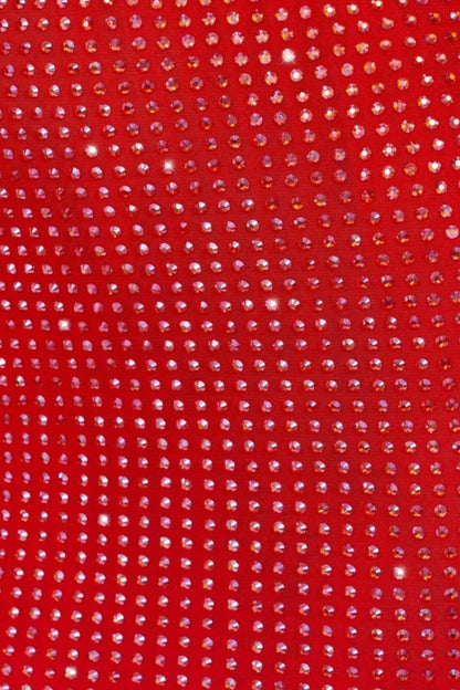 Sparkly Mermaid Sweetheart Red Long Prom Dress with Beading