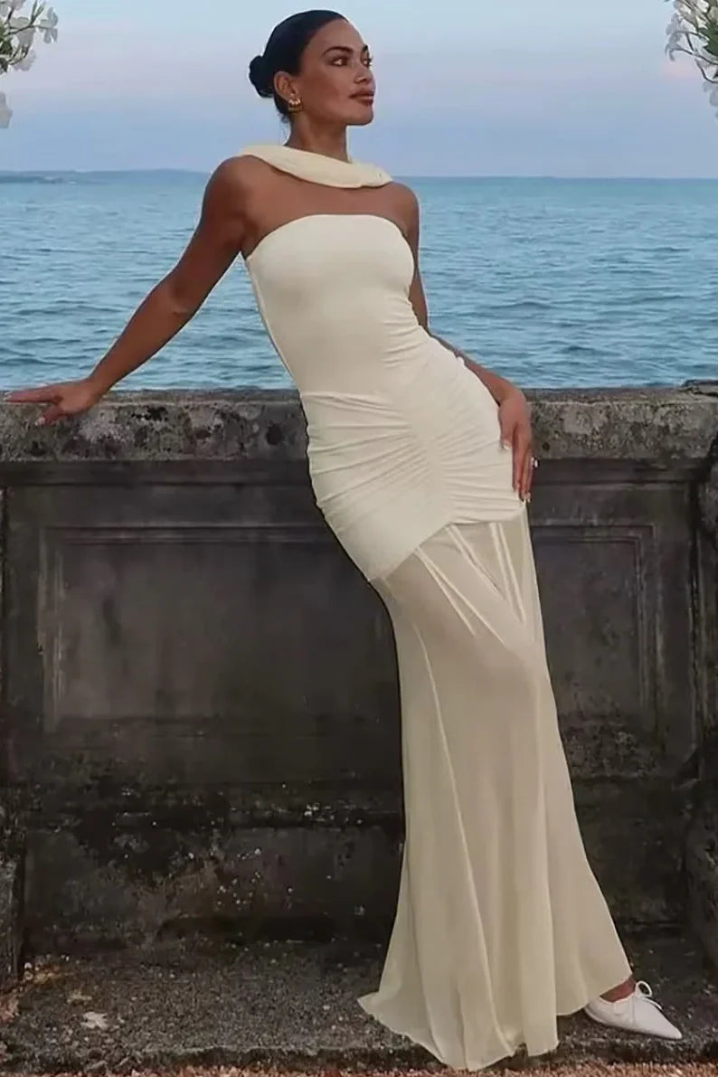 Stunning Mermaid Off the Shoulder Black Long Party Dress