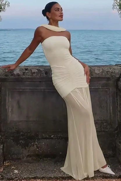 Stunning Mermaid Off the Shoulder Black Long Party Dress