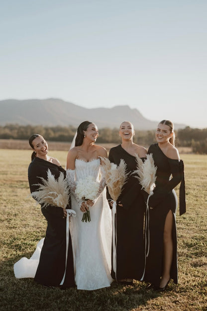 Sweetheart Beach Wedding Dress Mermaid Corset Lace Panel Train Bridal Gown